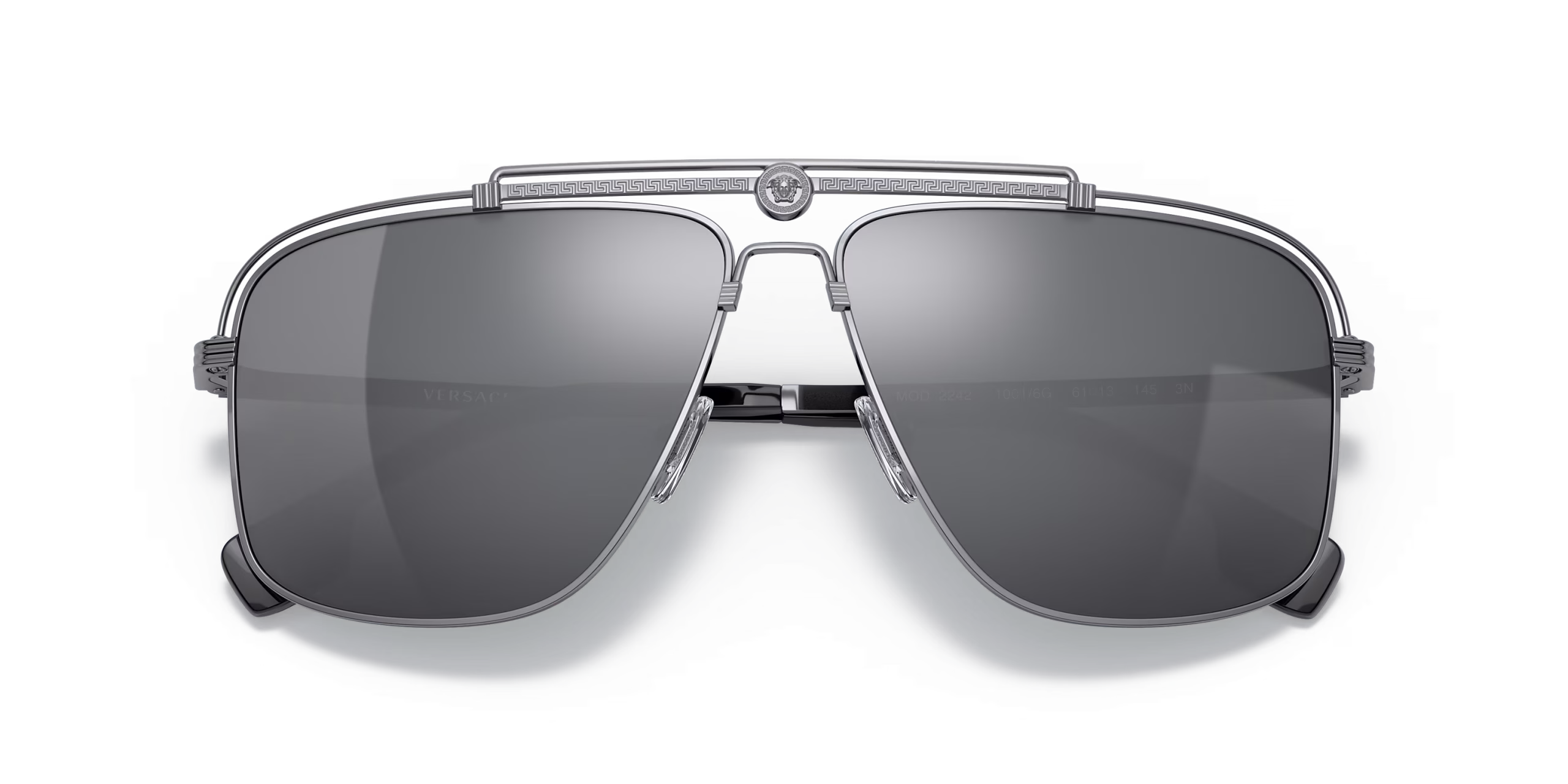 VERSACE GUNMETAL GREY SUNGLASSES - Image 5