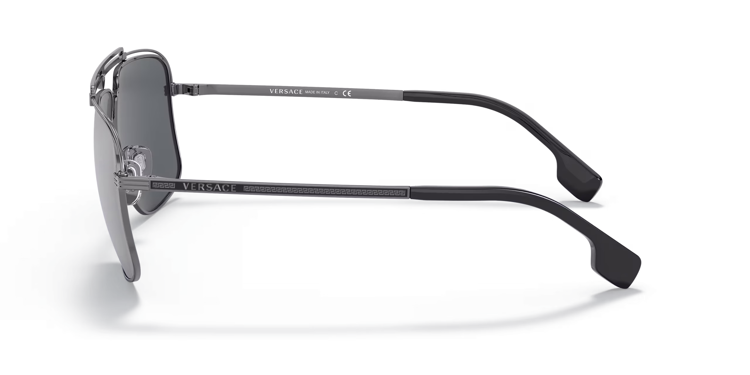 VERSACE GUNMETAL GREY SUNGLASSES - Image 3