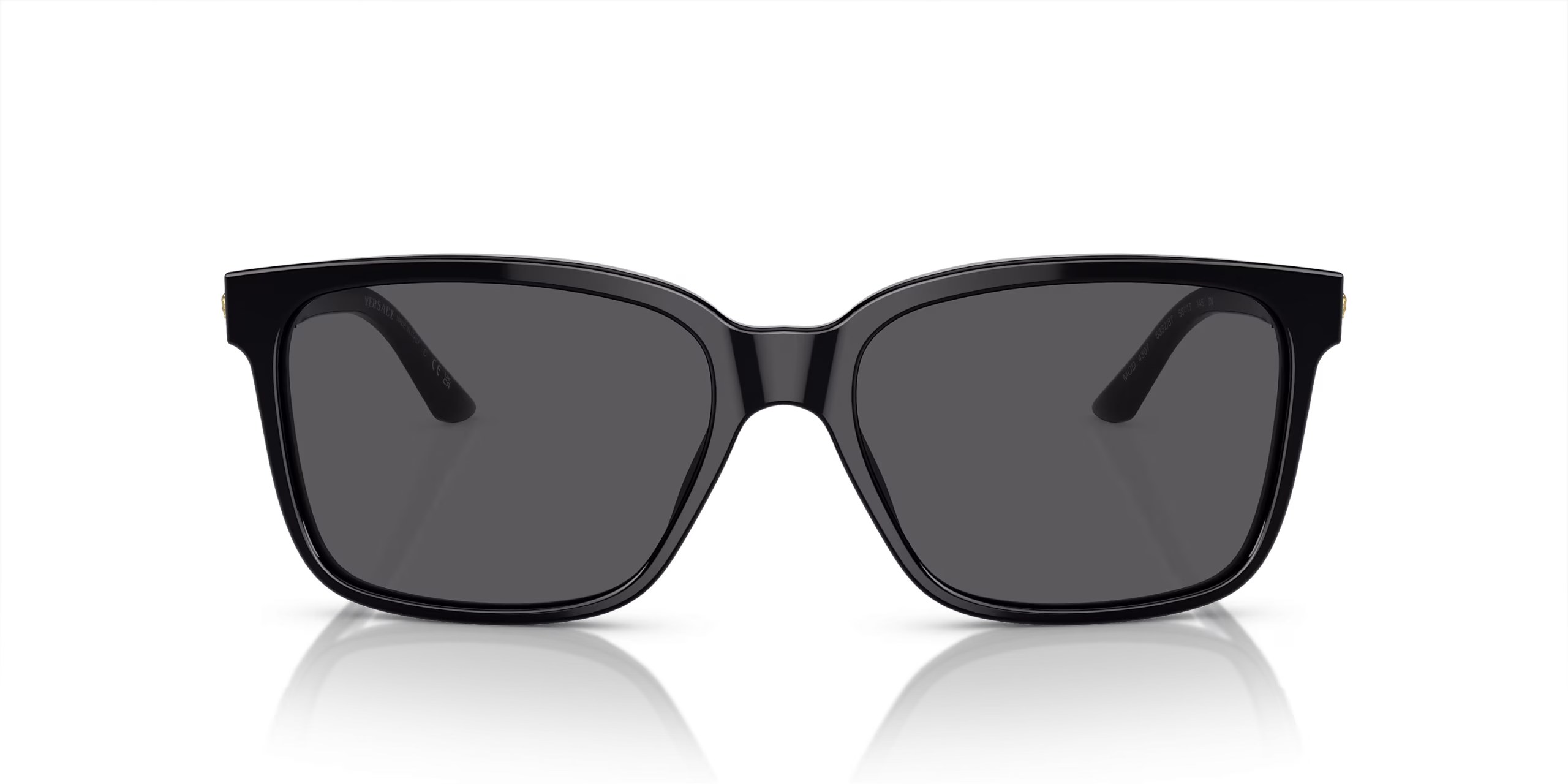 Gafas de Sol Versace Negras con Lentes Gris Oscuro