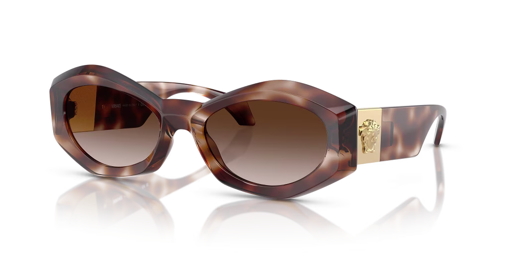 VERSACE HAVANA BROWN GRADIENT SUNGLASSES