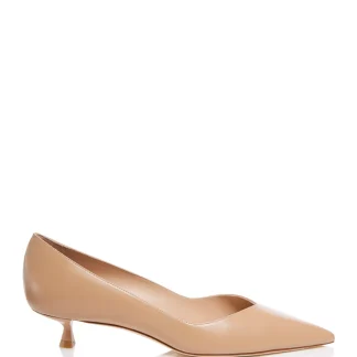 Stuart Weitzman Tacones Kitten Heel Nude para Mujer – Talla 37.5
