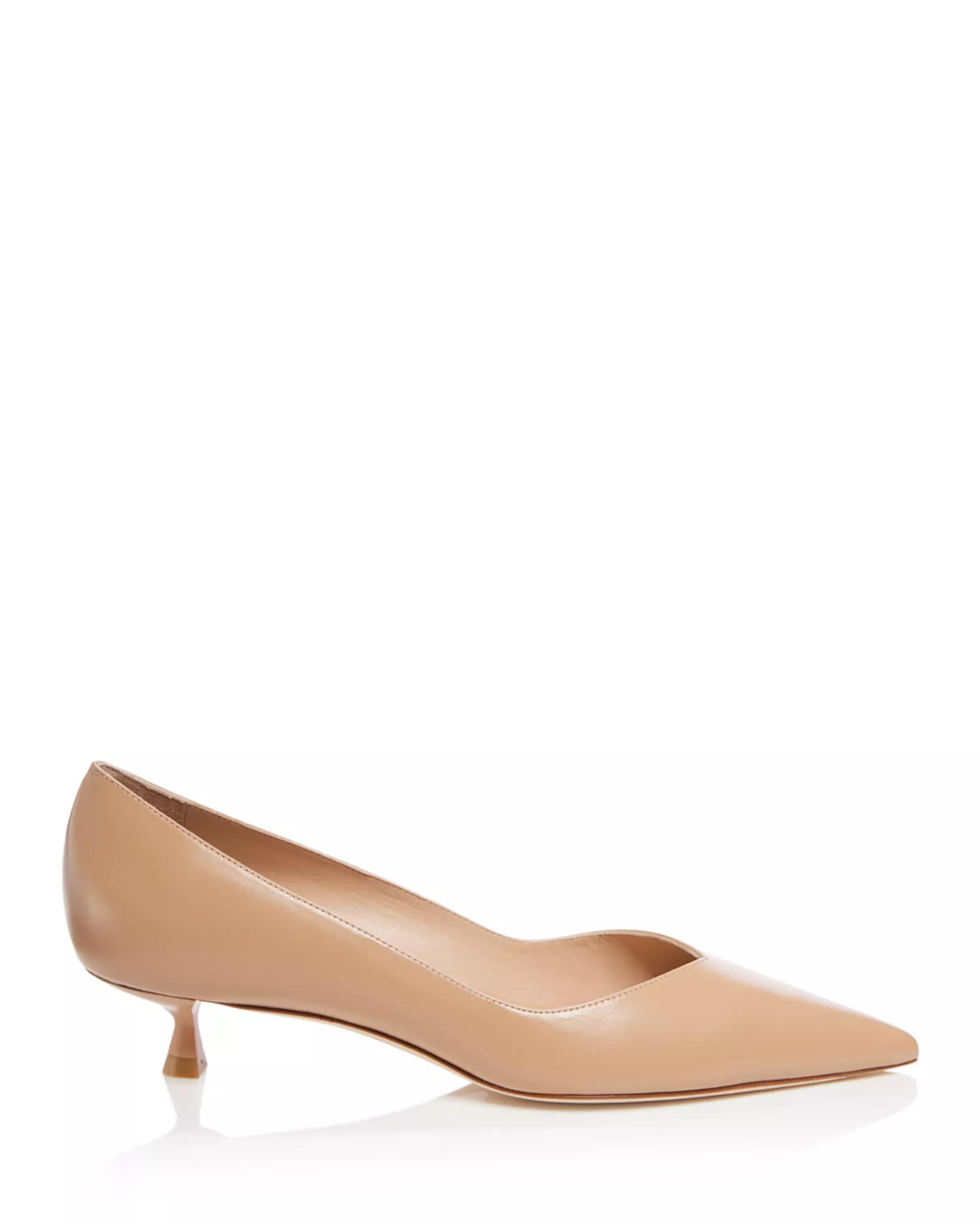 Stuart Weitzman Tacones Kitten Heel Nude para Mujer – Talla 37.5