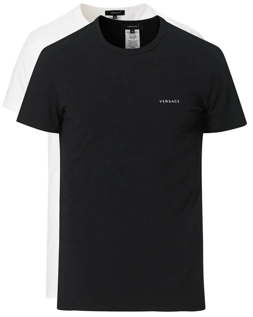 Playera Versace Negra y Blanca – Talla XXL