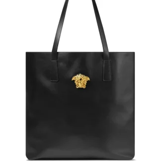 VERSACE BLACK MEDIUM TOTE BAG