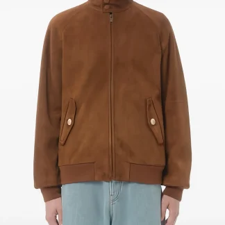 Chamarra Valentino Garavani Café para Hombre – Talla 48