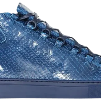 Tenis Balenciaga Arena High Efecto Pitón Azul – Talla 39