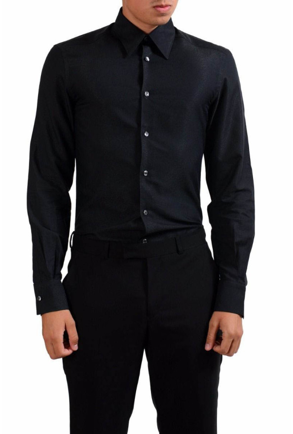 VERSACE BLACK DRESS SHIRT SIZE S