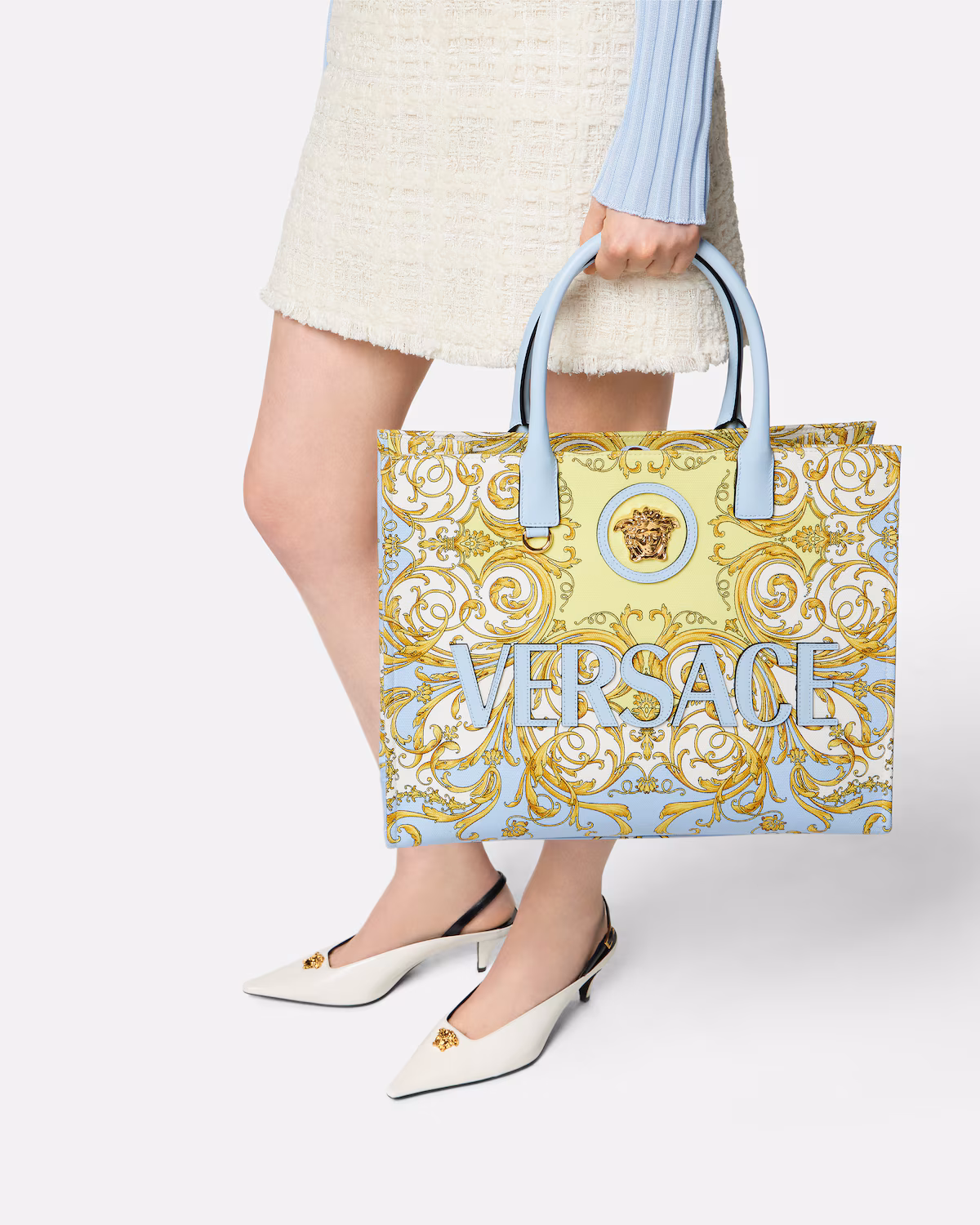 VERSACE TOTE XL BAG GOLD - Image 3