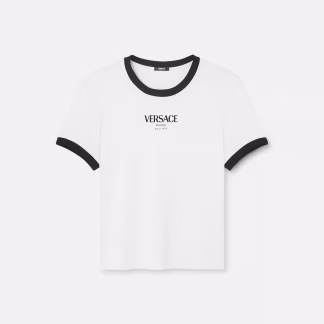 VERSACE COTTON BLK&WHITE SHIRT SIZE38