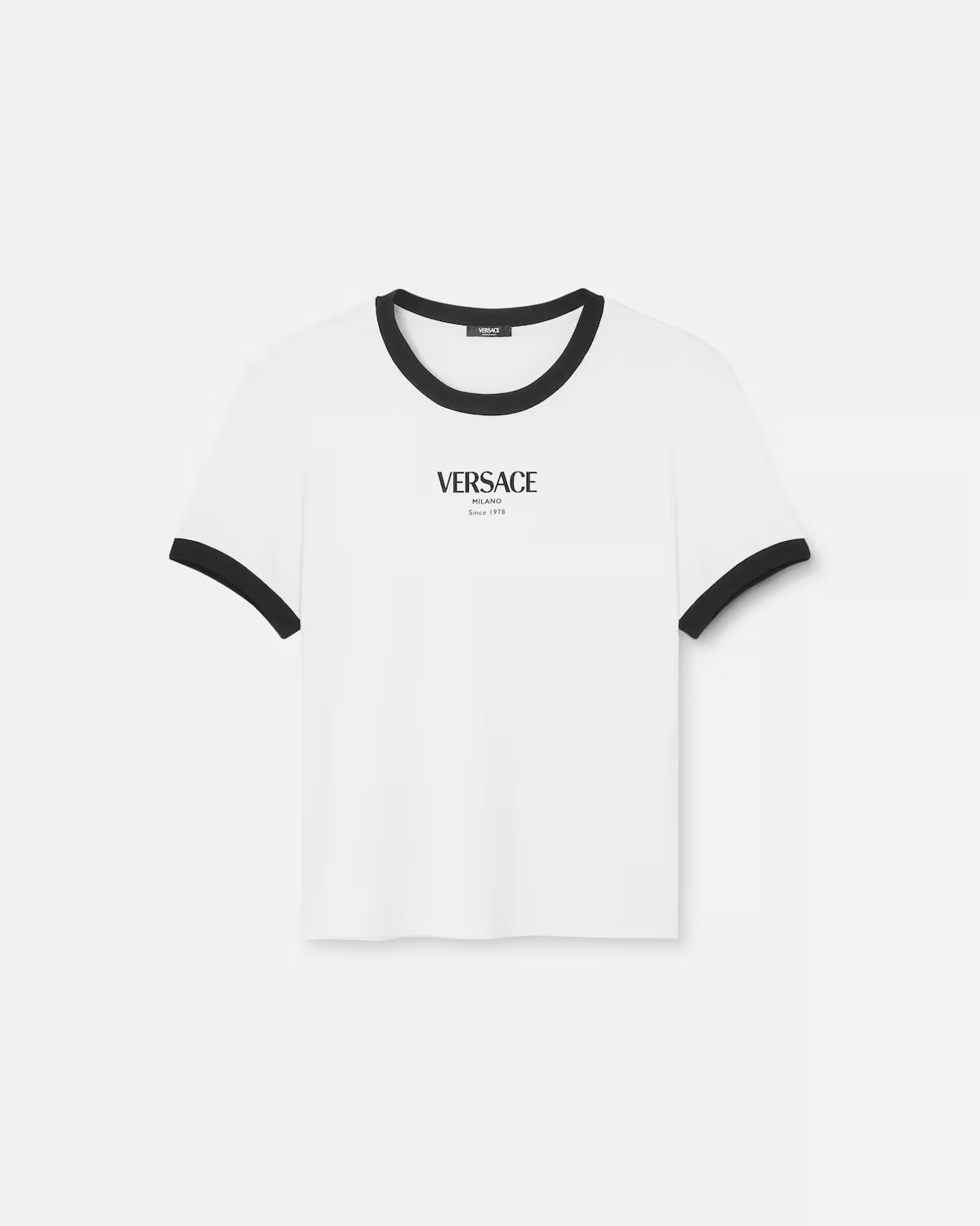 VERSACE COTTON BLK&WHITE SHIRT SIZE38