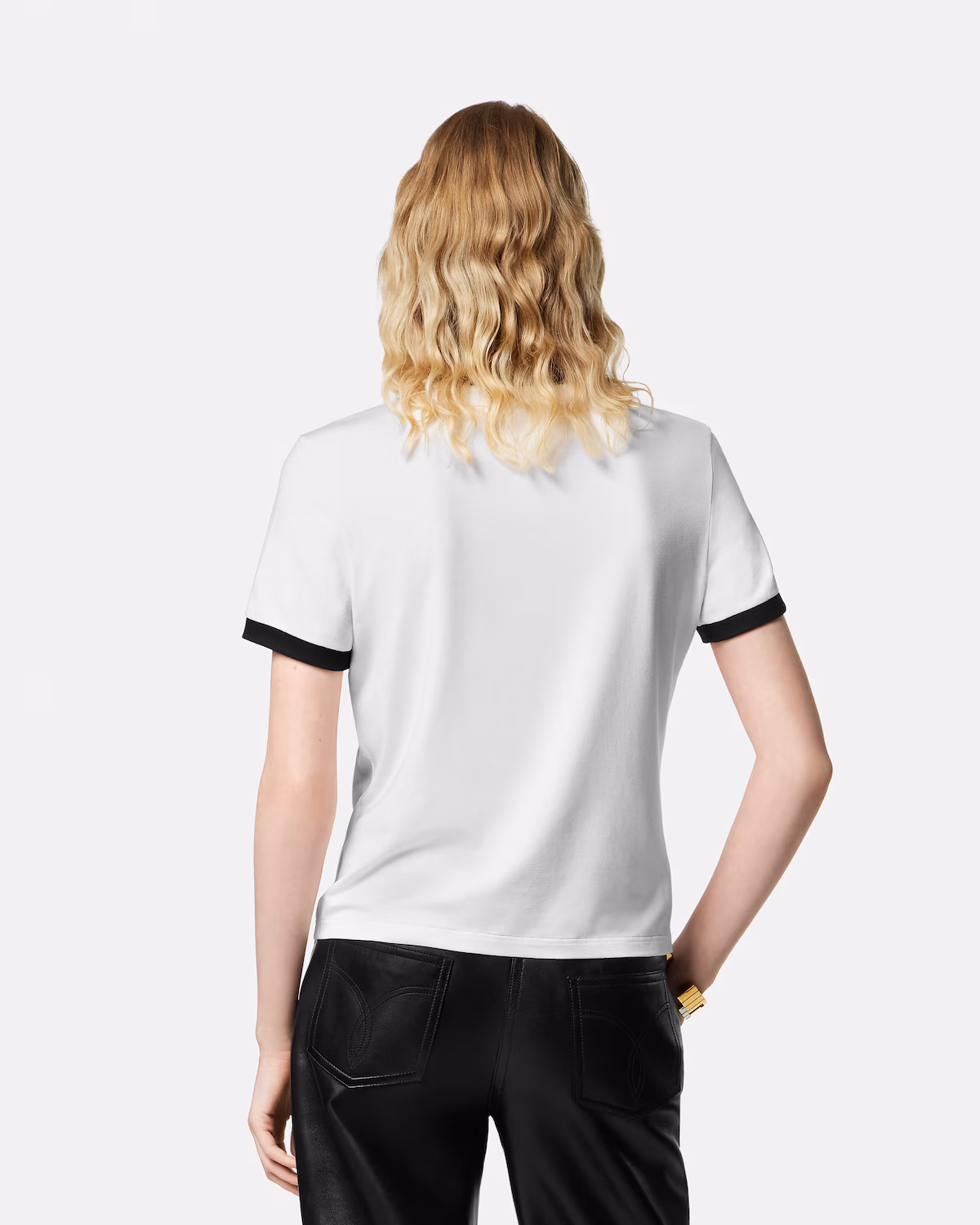 VERSACE COTTON BLK&WHITE SHIRT SIZE38 - Image 5