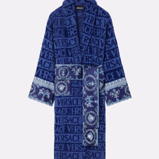 VERSACE ROYAL BLUE ROBE SIZE L I ♡ Baroque Bathrobe