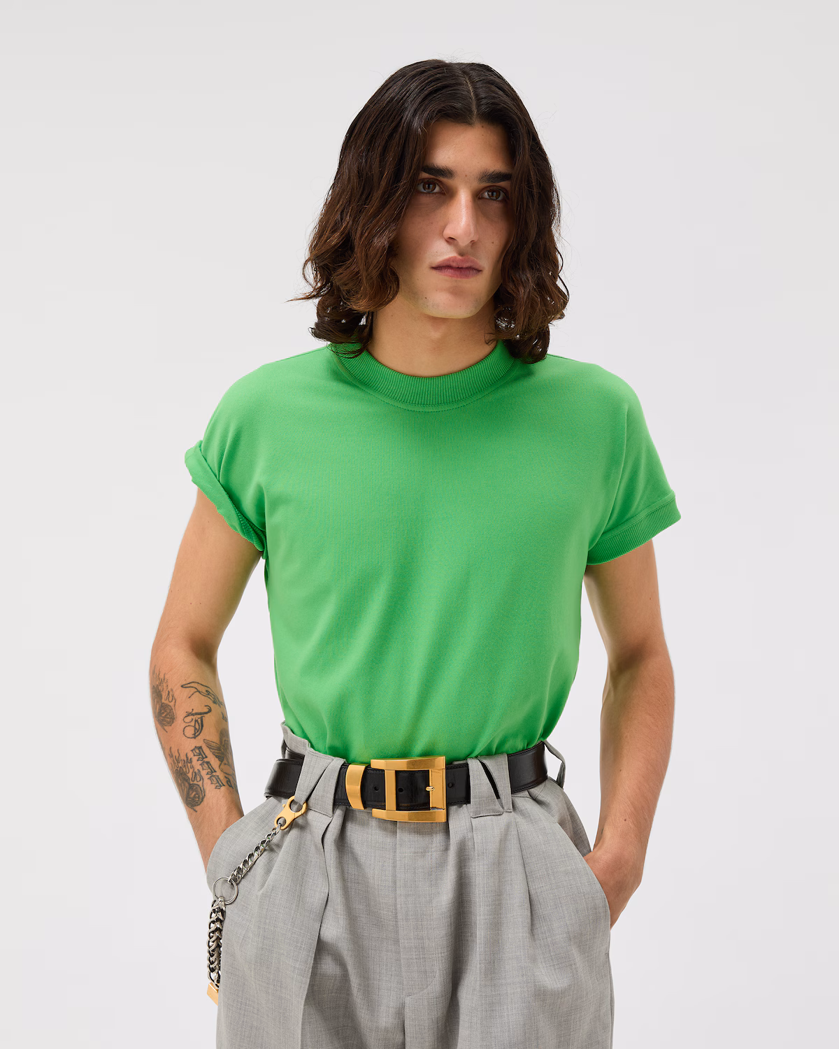 VERSACE GREEN SHIRT SIZE L - Image 3