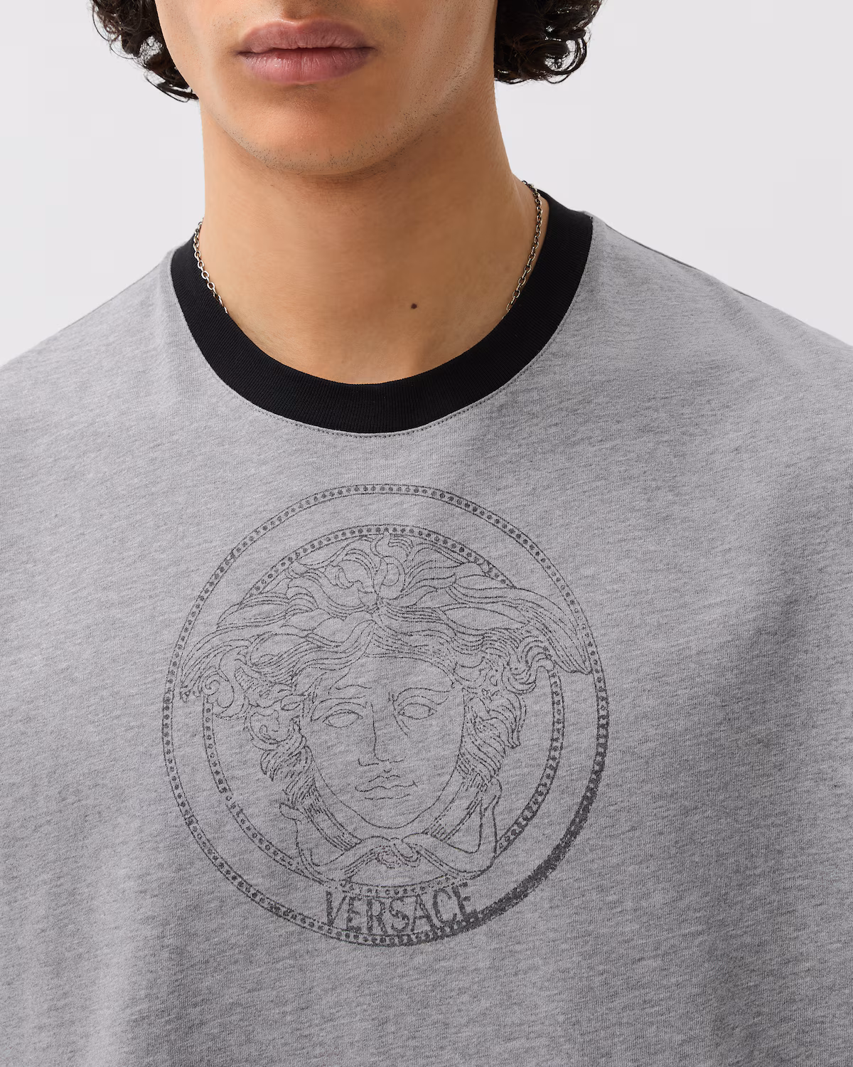 VERSACE TSHIRT GREY SIZE L