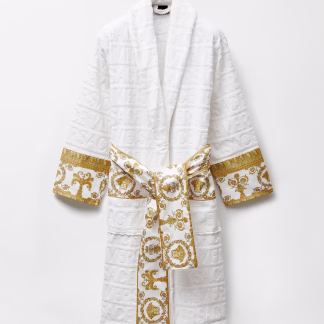 VERSACE I ♡ Baroque white Bathrobe