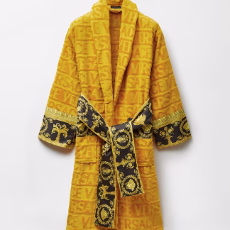 VERSACE YELLOW ROBE SIZE M