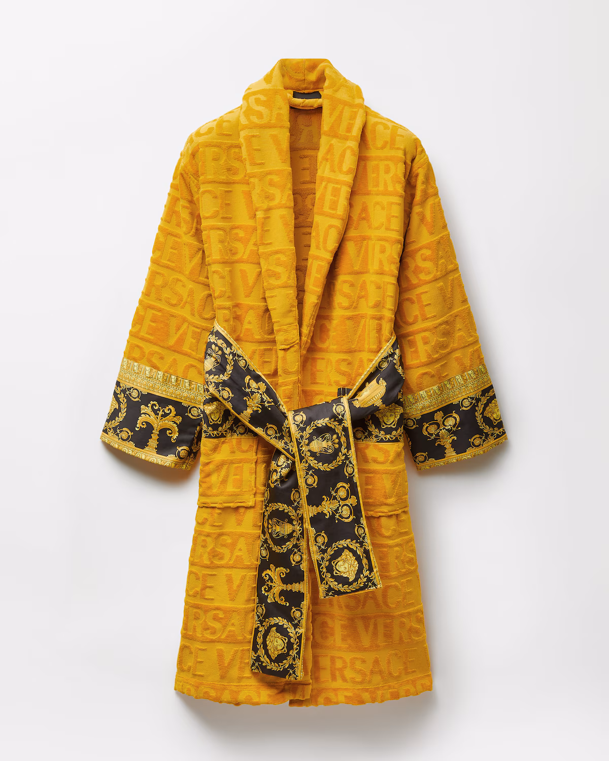 VERSACE YELLOW ROBE SIZE M