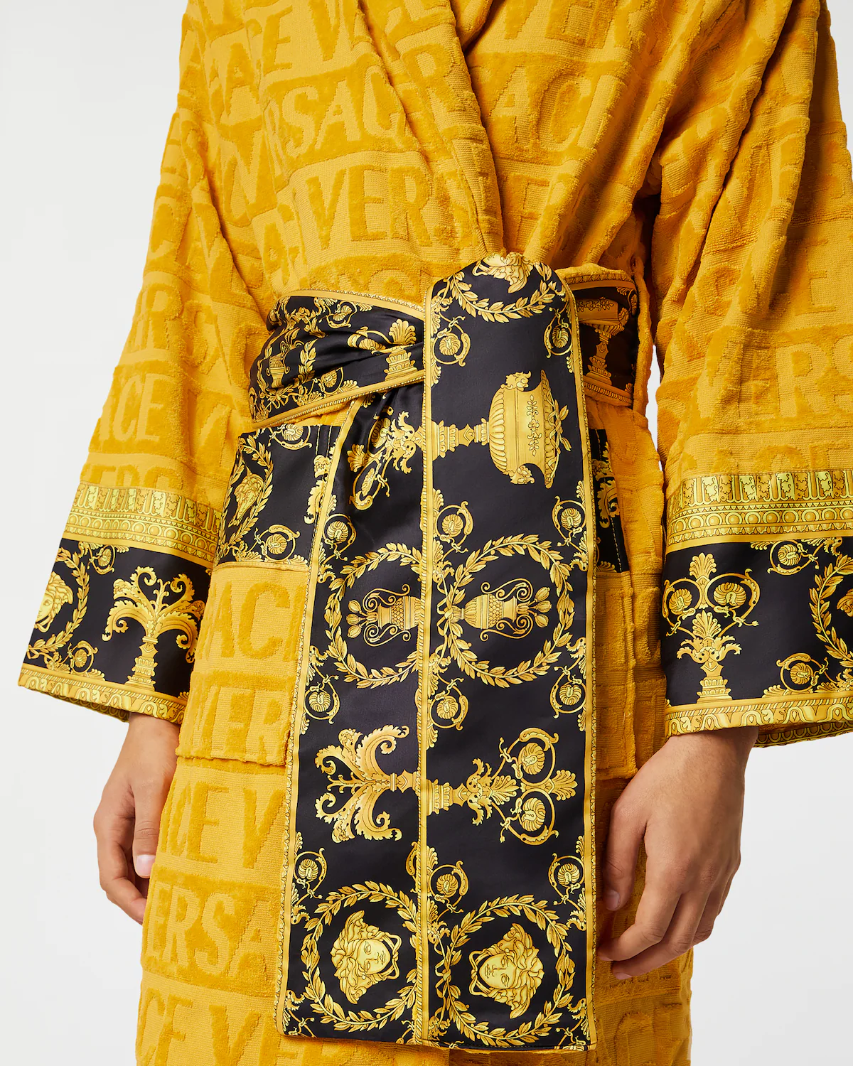 VERSACE YELLOW ROBE SIZE M - Image 4