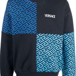 Sudadera Versace Azul y Negra para Hombre – Talla L