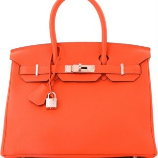 Hermes Orange Birkin Bag