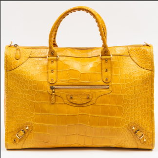 BALENCIAGA ALLIGATOR YELLOW