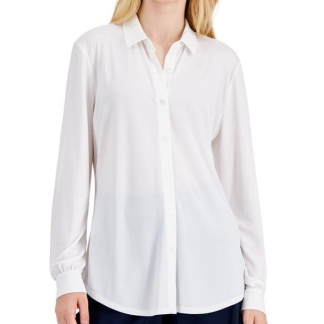 Blusa Tahari Blanca para Mujer – Talla S