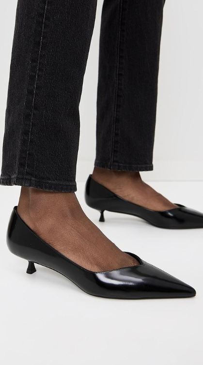Stuart Weitzman Tacones Kitten Heel Negros para Mujer – Talla 36 - Image 4