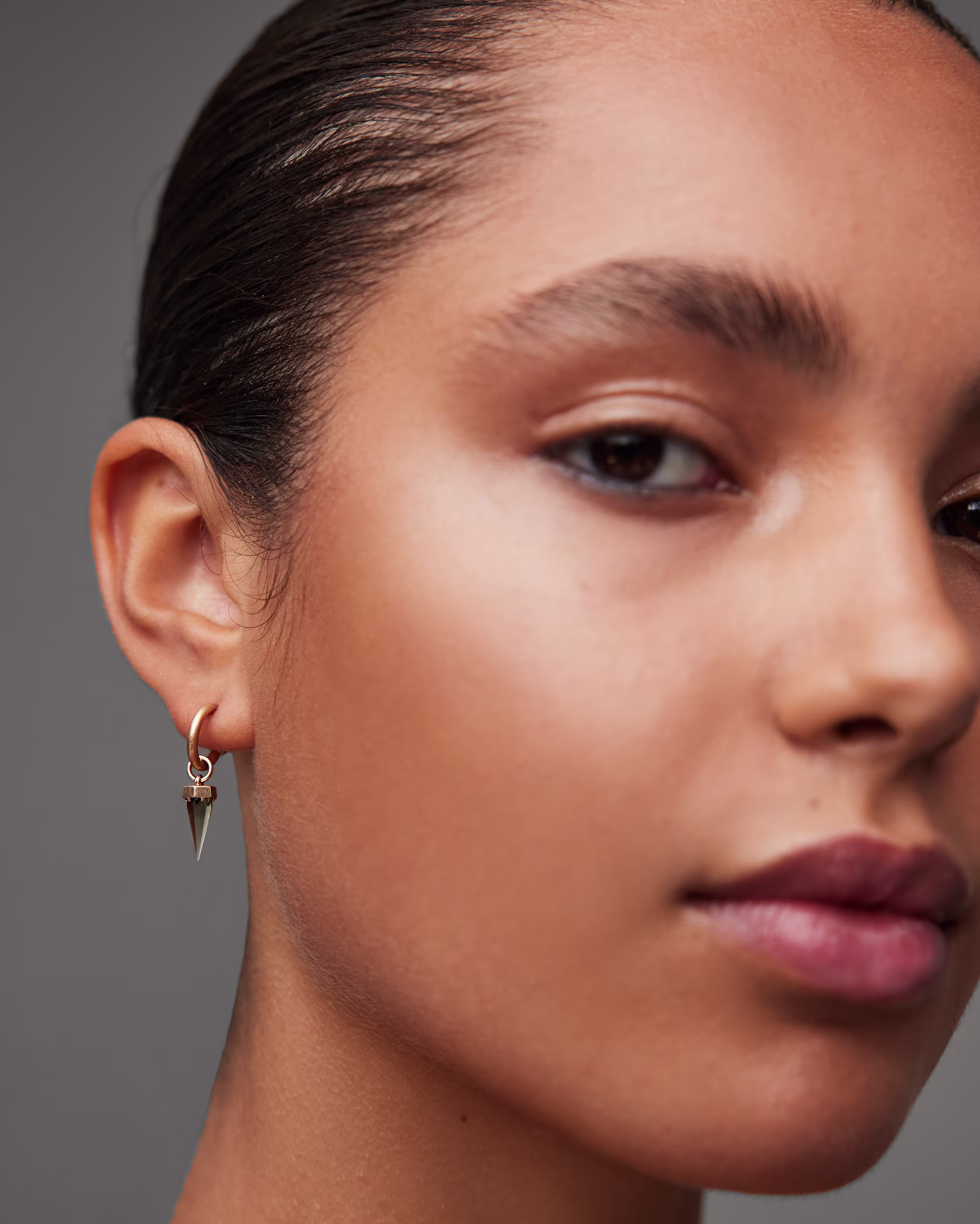 ALL SAINTS GOLD HOOPS - Image 3