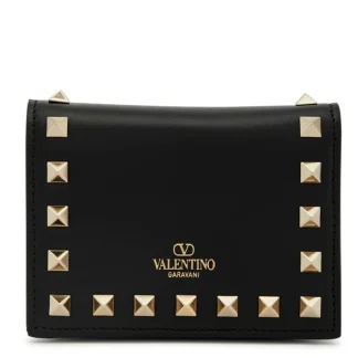 Cartera Valentino Garavani Negra con Cristales (Rhinestone)