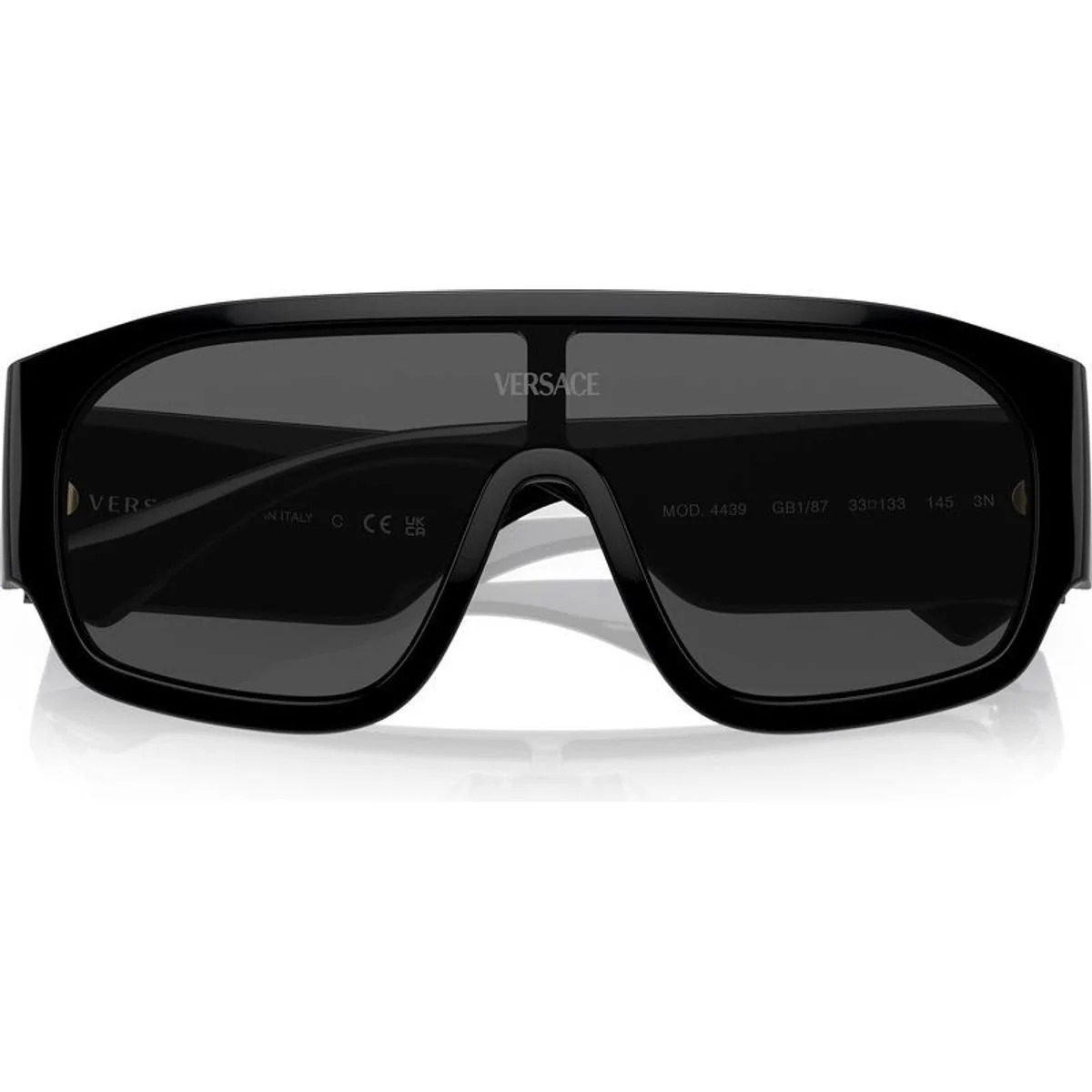 Gafas de Sol Versace Negras con Lentes Gris Oscuro - Image 2