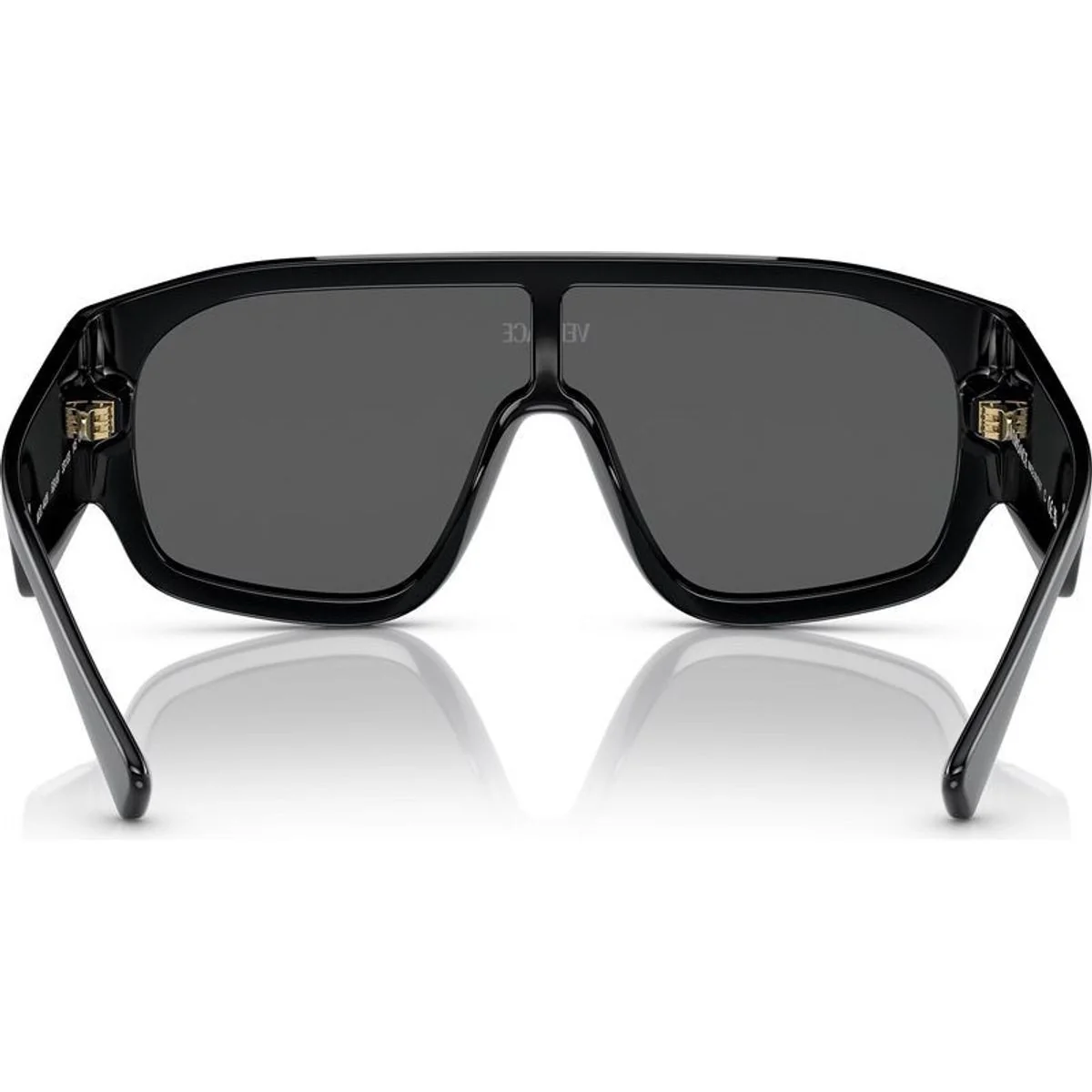 Gafas de Sol Versace Negras con Lentes Gris Oscuro - Image 3