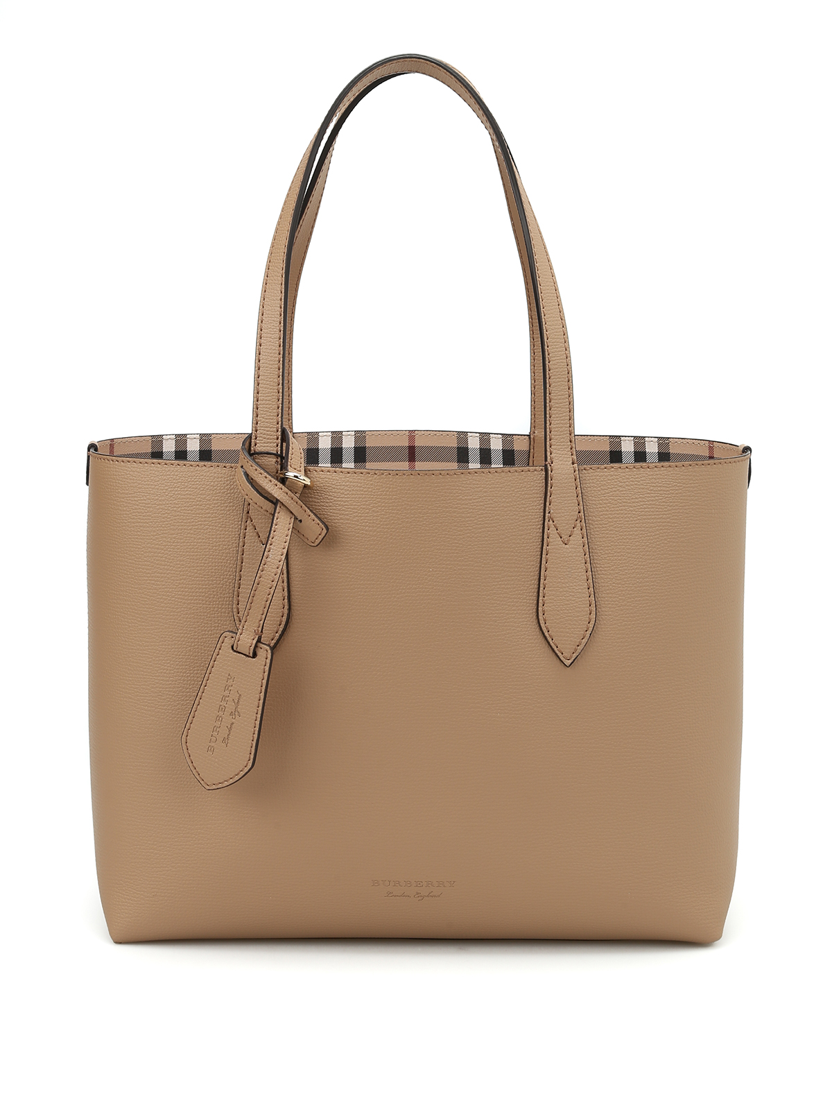 Bolsa Tote Burberry Color Café Claro para Mujer