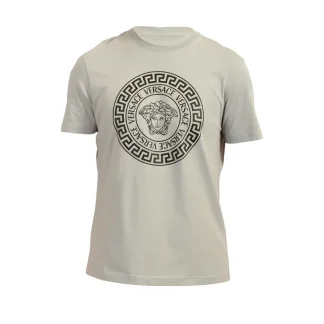 VERSACE WHITE/ GREY TSHIRT SIZE XXL