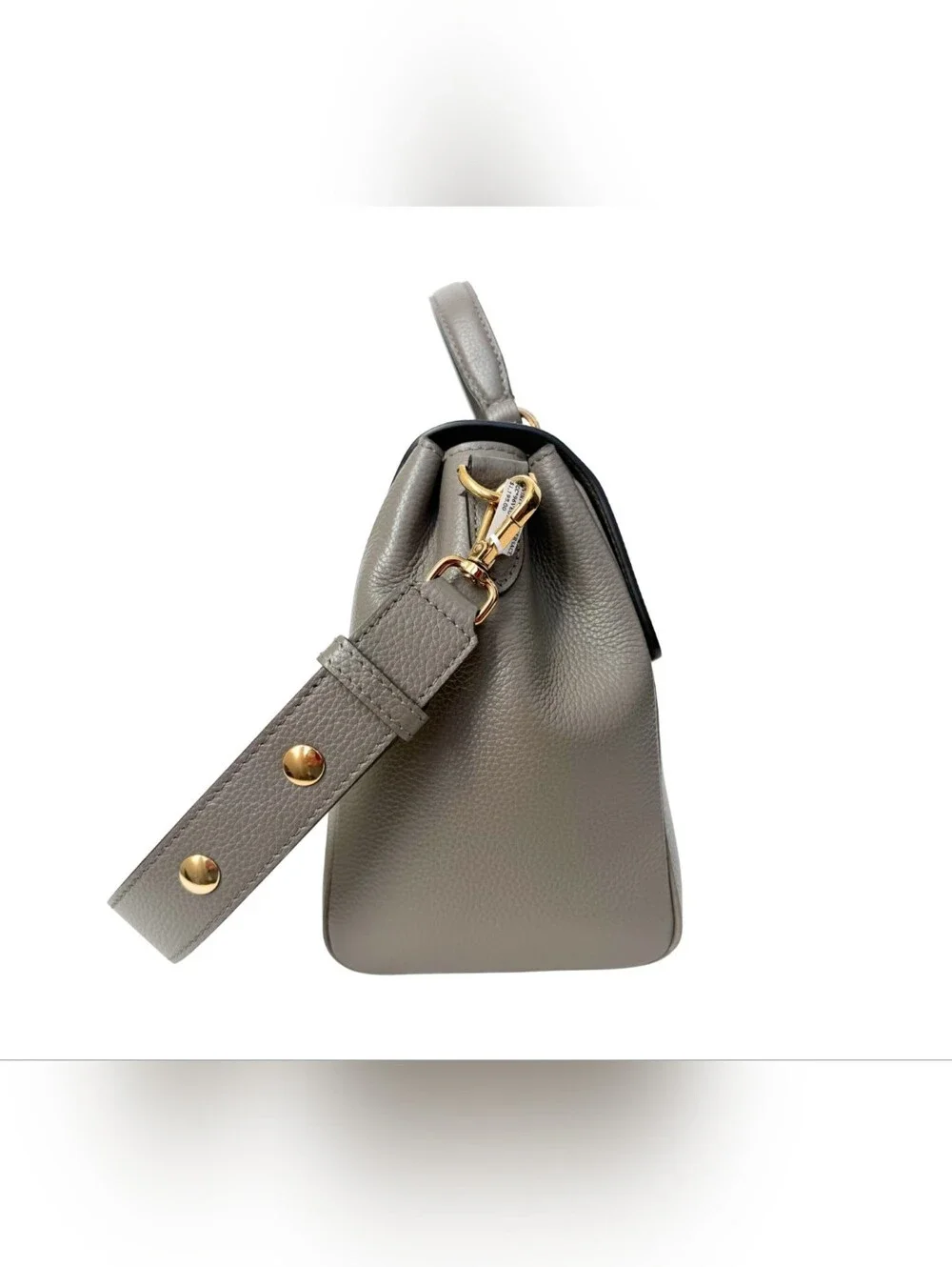 Bolsa Mediana Versace Virtus de Piel Color Gris - Image 2