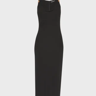 Vestido Midi Versace Negro para Mujer – Talla 8