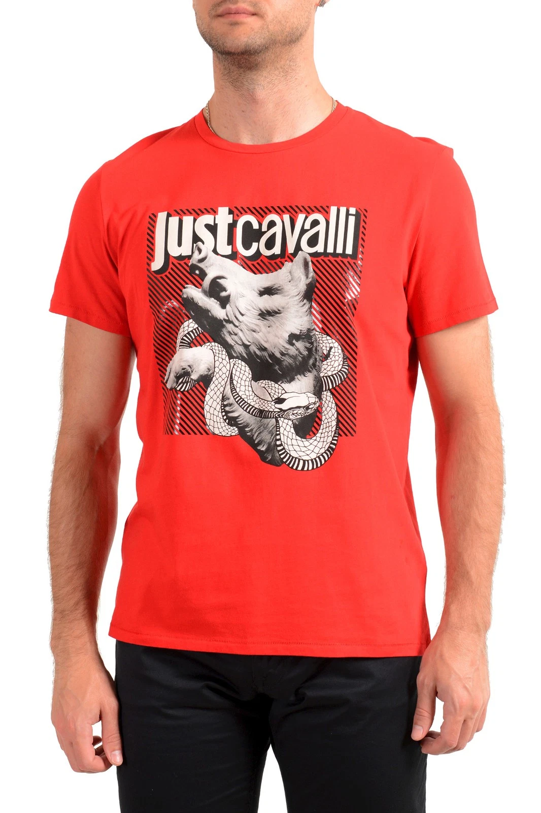 Playera Just Cavalli Roja para Hombre - Image 2