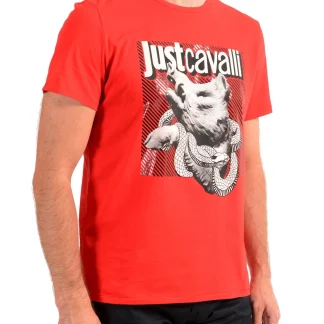 Playera Just Cavalli Roja para Hombre