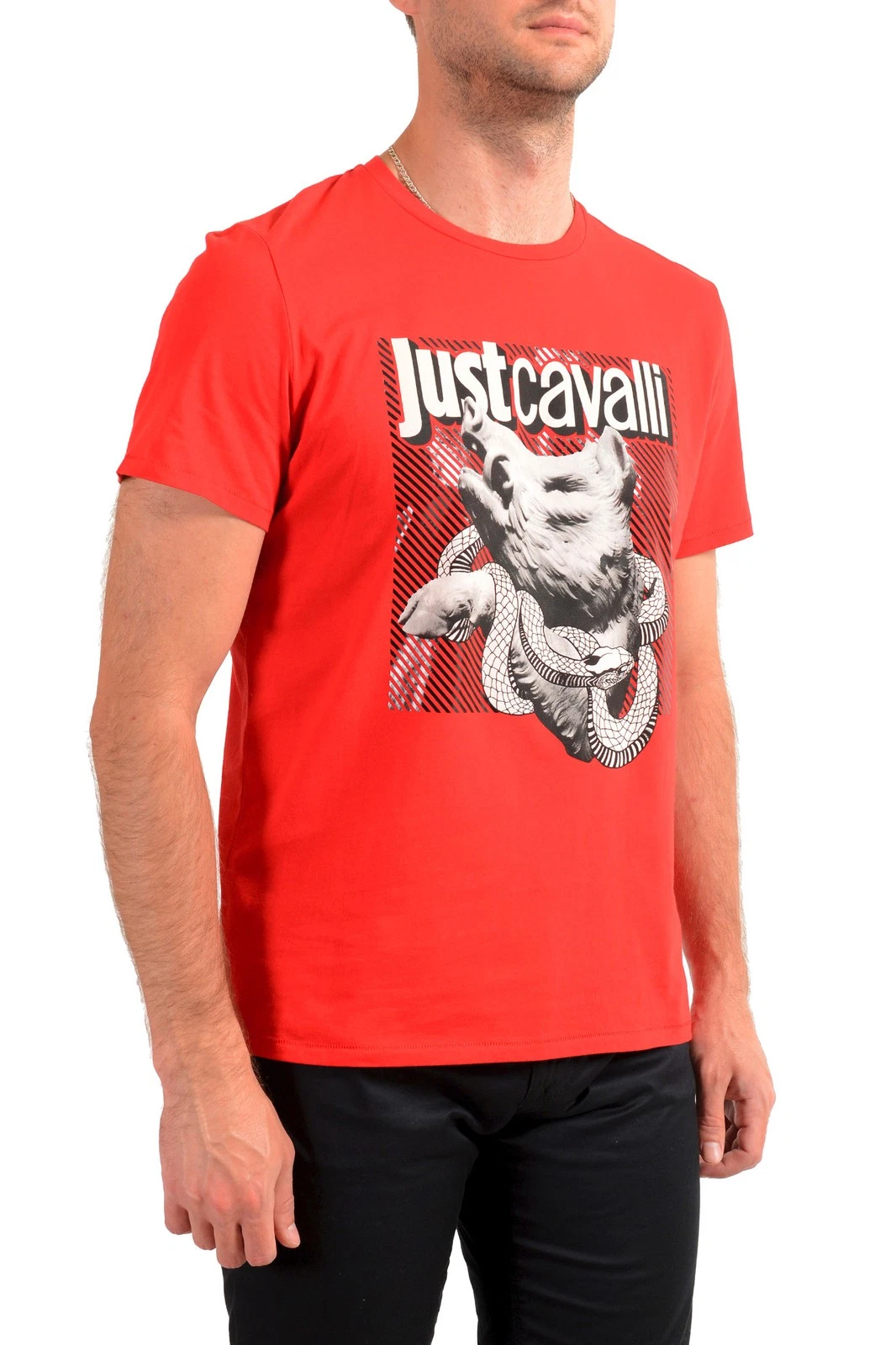 Playera Just Cavalli Roja para Hombre