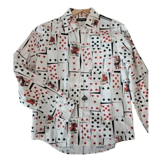 Balenciaga Camisa Estampado Playing Cards SIZE 34