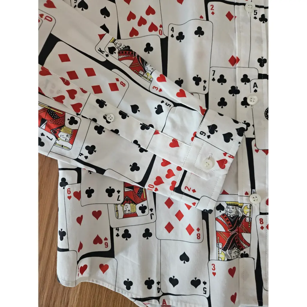 Balenciaga Camisa Estampado Playing Cards SIZE 34 - Image 3